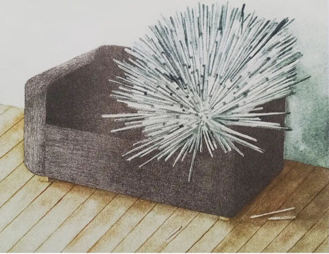 Crystal Sofa - Daisy Richardson / Riso Print Crystal Sofa - Daisy Richardson / Riso Print