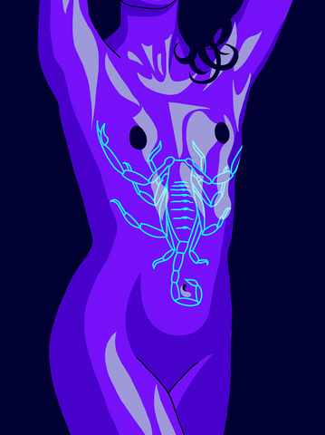 Scorpion Tattoo - STFLNE / A3 print Scorpion Tattoo - STFLNE / A3 print