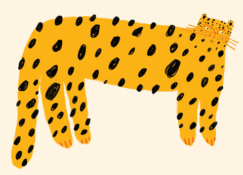 Yellow Cheetah - Harriet McLeish / Print Yellow Cheetah - Harriet McLeish / Print