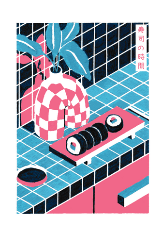 Sushi Time - Heedayah Lockman / Print Sushi Time - Heedayah Lockman / Print