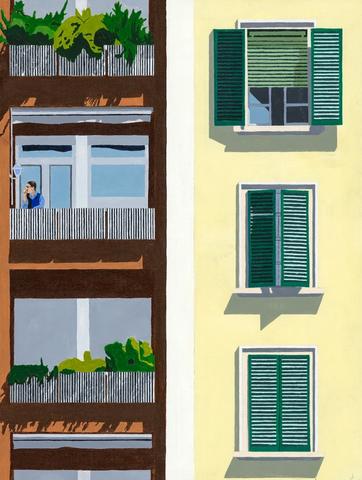Man in Milan - Scott Cardwell / Print Man in Milan - Scott Cardwell / Print