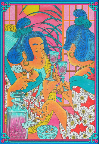 Cheers to myself - Jagoda Sadowska / Print Cheers to myself - Jagoda Sadowska / Print