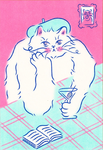 Martini Cat - Jagoda Sadowska / Print Martini Cat - Jagoda Sadowska / Print