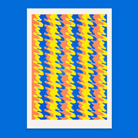 Snámha - Lou Rowland / Riso Print Snámha - Lou Rowland / Riso Print