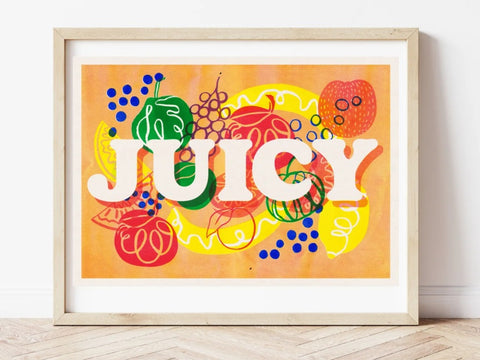 JUICY - Lou Rowland / Riso Print JUICY - Lou Rowland / Riso Print