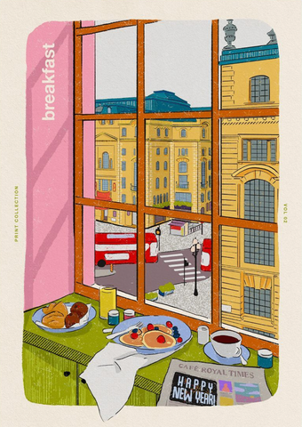 Breakfast In London - Heedayah Lockman / Print Breakfast In London - Heedayah Lockman / Print