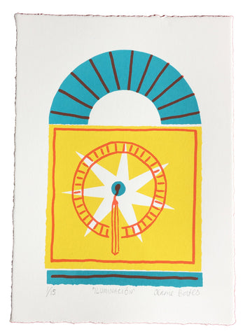 Iluminación - Jennie Bates / Screen Print Iluminación - Jennie Bates / Screen Print