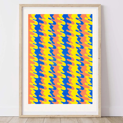 Snámha - Lou Rowland / Riso Print Snámha - Lou Rowland / Riso Print