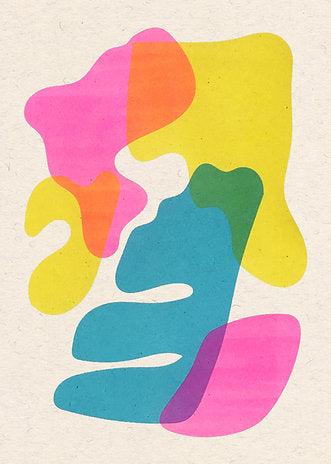 Leaf - Katy McCrossan /  Riso Print Leaf - Katy McCrossan /  Riso Print