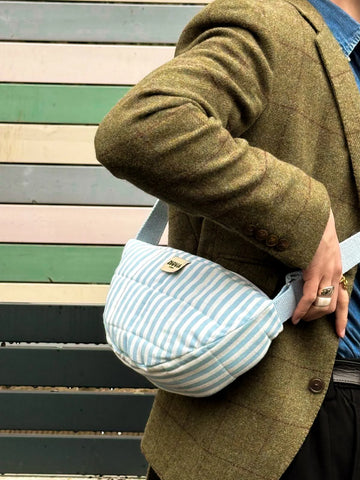 Baby Blue Stripe Bum Bag - Nova Studio