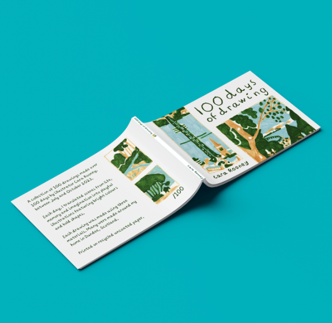 100 Days of Drawing Zine - Cara Rooney