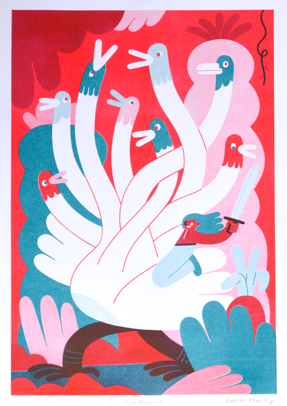 Duck Monster - Lauren Morsley / Print