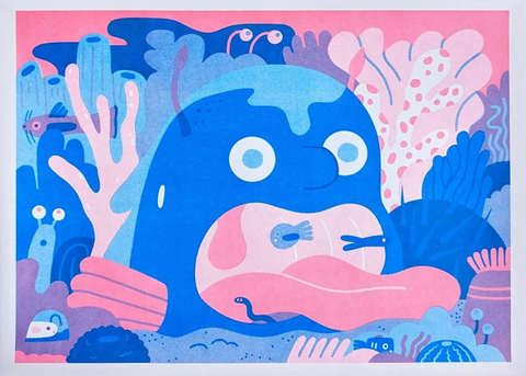 Sea Monster - Lauren Morsley / Print