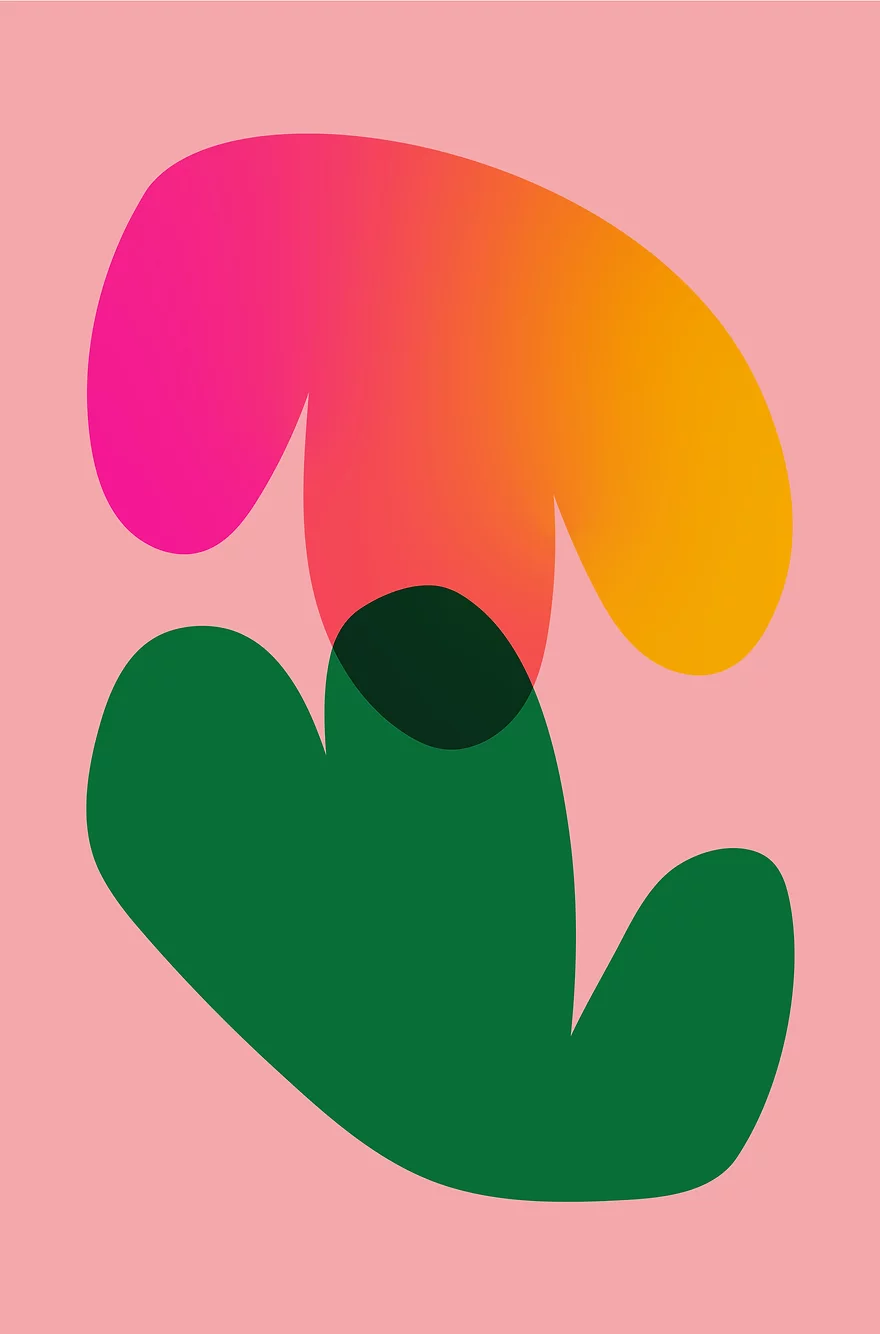 Sunset Blob - Katy McCrossan / Riso Print