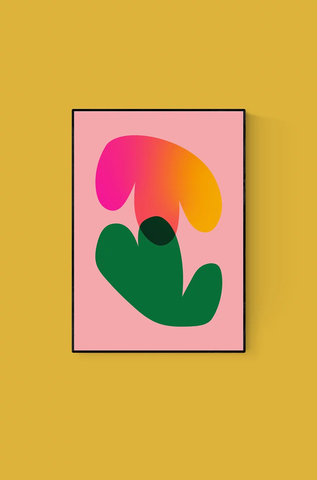 Sunset Blob - Katy McCrossan / Riso Print