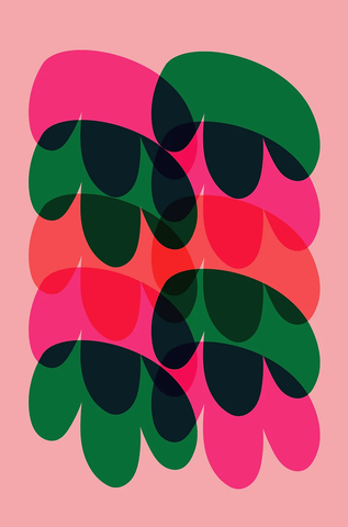 Floret Green - Katy McCrossan / Riso Print