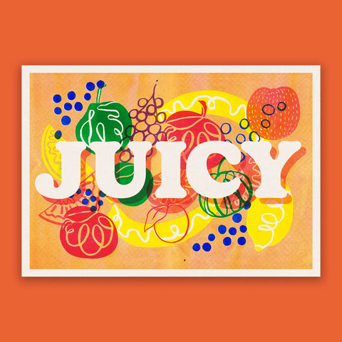 JUICY - Lou Rowland / Riso Print