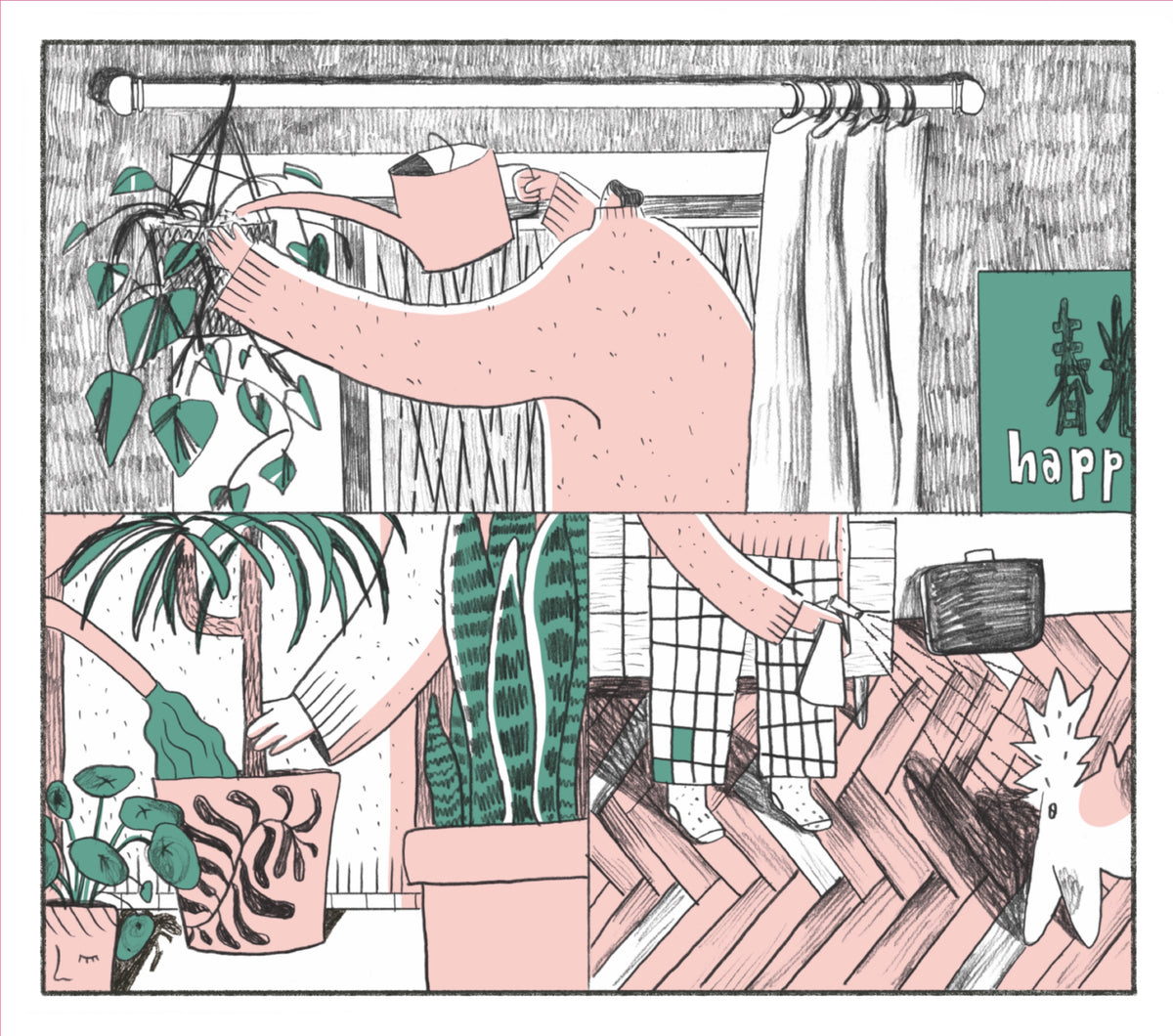 Watering Plants - Jagoda Sadowska / Print