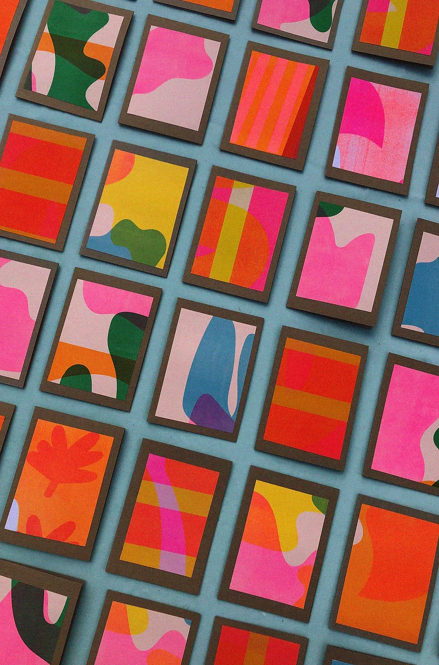 Abstract A6 Mini Card - Katy McCrossan