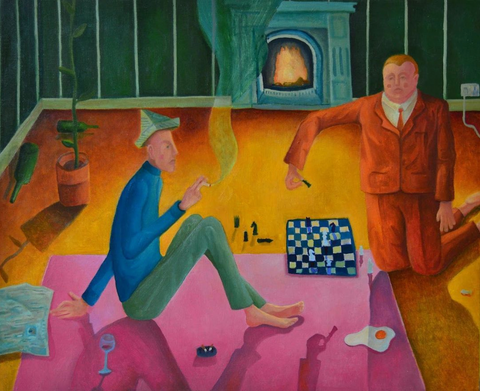 The chess players - Angus Fernie / Print